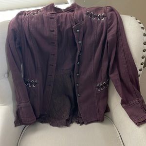 Free people purple jacket